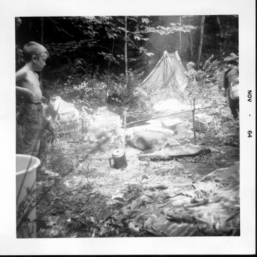 Camping on the Island, Curtis Pond, 1964